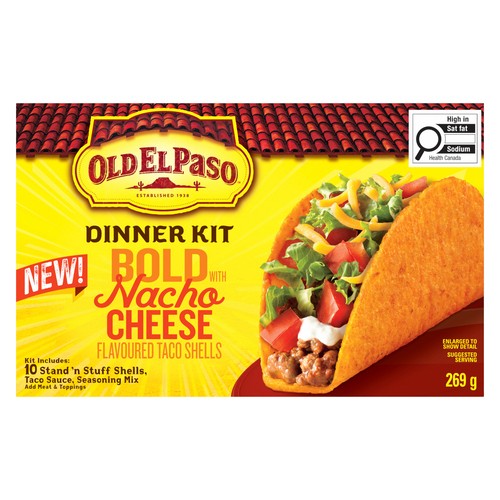 Old El Paso Dinner Kit Bold Taco With Nacho Cheese 269 g