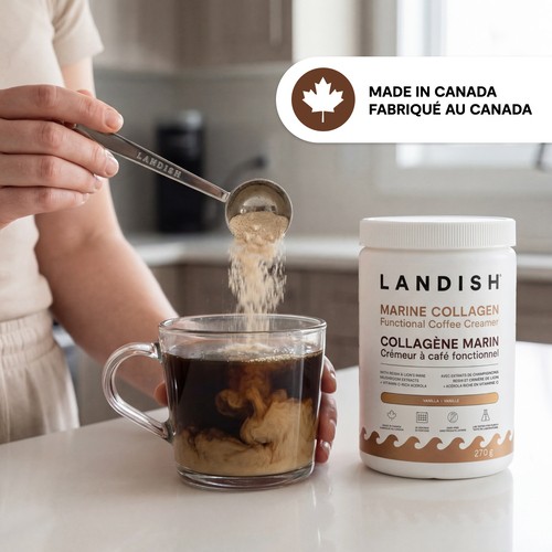 Landish Marine Collagen Functional Coffee Creamer Vanilla 270 g