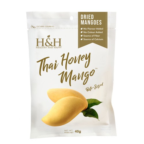 H&H Healthy & Happy Dried Fruit Bites Thai Honey Mango 40 g