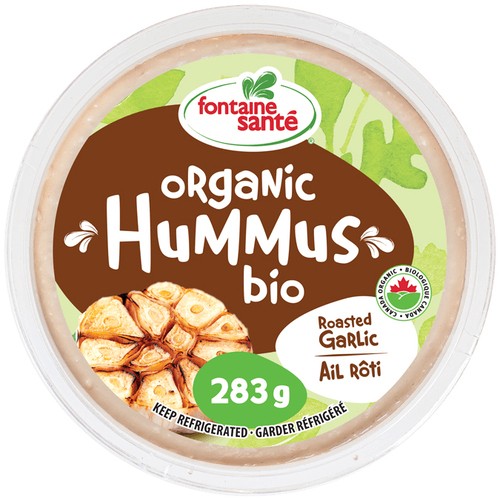 Fontaine Sante Organic Hummus Roasted Garlic 283 g