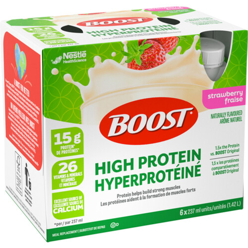 Boost High Protein Drink Strawberry 6 x 237 ml