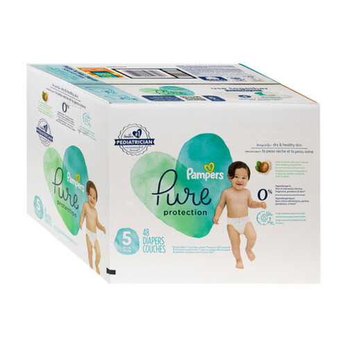 Pampers Pure Protection Diapers Size 5 48 Count - Voilà Online Groceries &  Offers