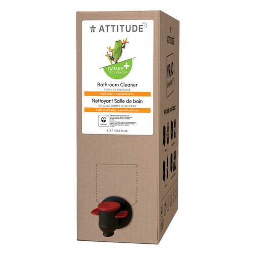 Attitude Nature Technology+Bathroom Cleaner Citrus Zest 4 L