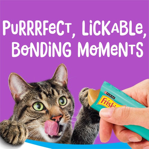 Friskies Lil' Lickables Cat Treats Tuna & Ocean Whitefish Variety Pack 14 x 10 g