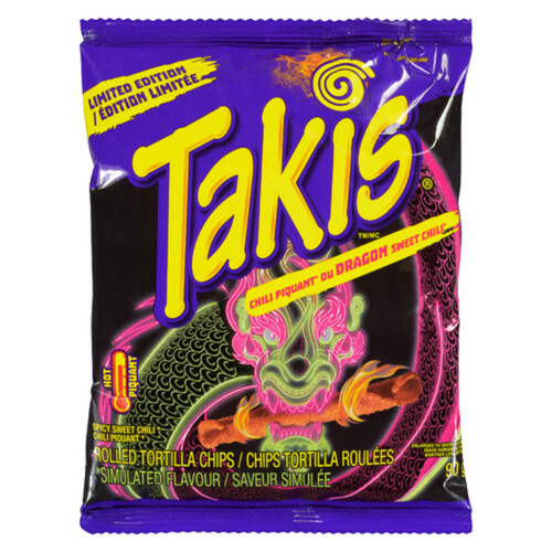 Takis Rolled Tortilla Chips Spicy Sweet Chili 90 g