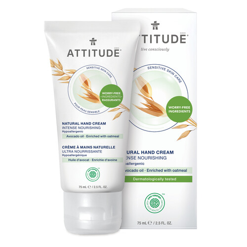 Attitude Sensitive Skin Hand Cream Nourish & Shine Avocado 75 ml