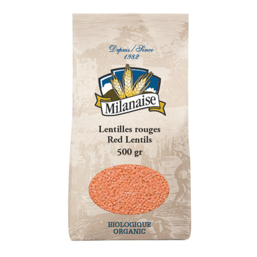 La Meunerie Milanaise Organic Red Lentils 500 g