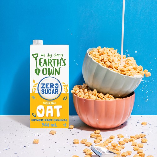 Earth's Own Zero Sugar Gluten-Free Oat Milk Alternative Original 946 ml