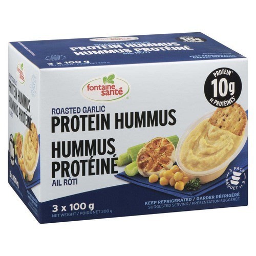 Fontaine Santé Protein Hummus Roasted Garlic 300 g
