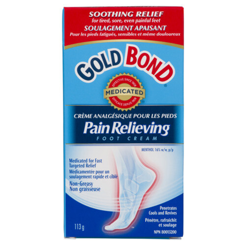 Gold Bond Cream Foot Pain Relief 113 g