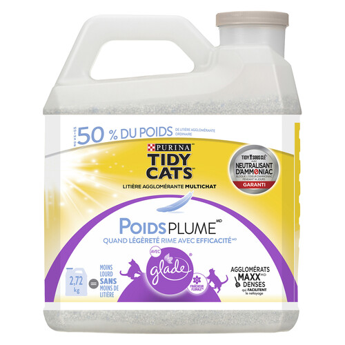 Tidy Cats Glade Lightweight Clean Blossoms Multi-Cat Clumping Litter 2.72 kg