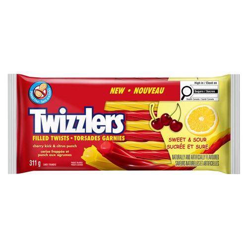 Twizzlers Candy Filled Twists Sweet And Sour 311 g