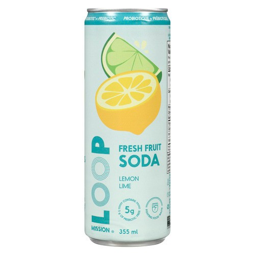 Loop Mission Soda Fresh Fruit Lemon Lime 355 ml (can)