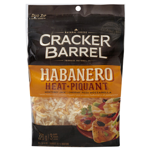 Cracker Barrel Shredded Cheese Habanero  320 g