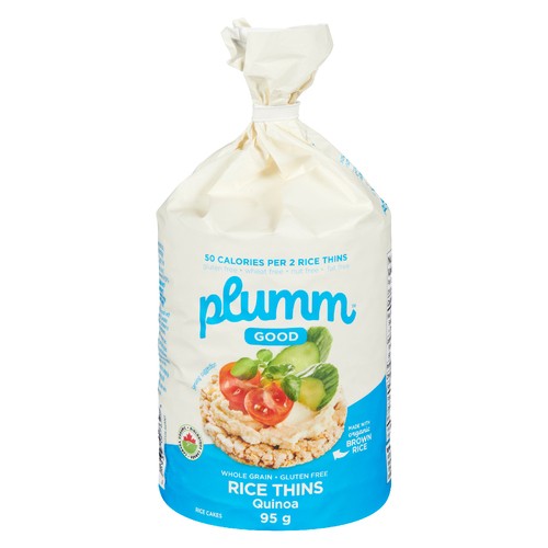 Plumm Good Organic Gluten-Free Brown Rice Thins Quinoa 95 g