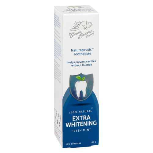 The Green Beaver Company Toothpaste Extra Whitening Fresh Mint 100 g