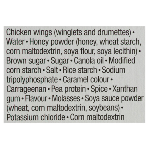 Compliments Frozen Chicken Wings Honey Garlic 750 g