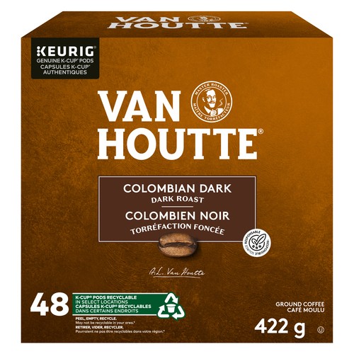 Van Houtte Coffee Pods Colombian Dark Roast 48 K-Cups 422 g