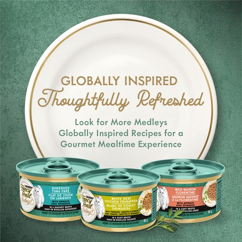 Fancy Feast Wet Cat Food Medleys Florentine Collection Variety Pack 12 x 85 g
