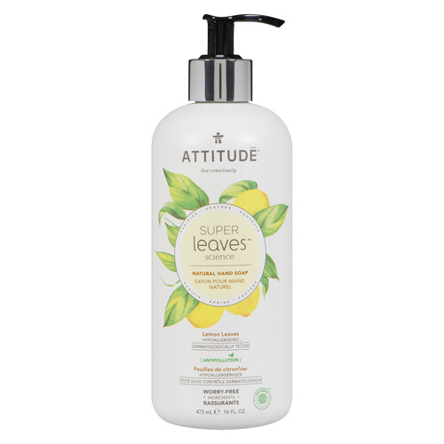 Attitude Natural Hand Soap Lemon Leaves 473 ml