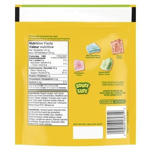 Starburst Gummies Candy Sour 255 g