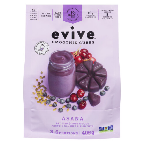 Evive Gluten-Free Frozen Smoothie Cubes Asana 405 g