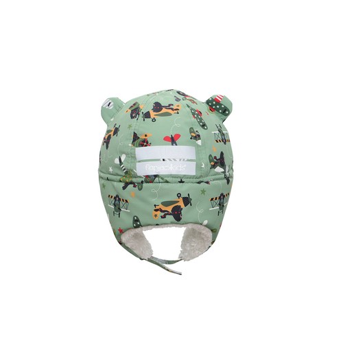 FlapJack Water Repellent Trapper Hat Black Bear Green Medium 1 EA