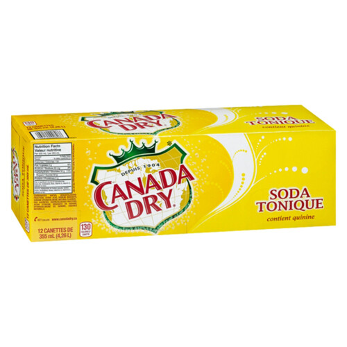 Canada Dry Soft Drink Tonic Water 12 x 355 ml (cans)