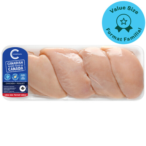 Compliments Chicken Breasts Boneless Skinless Value Size 