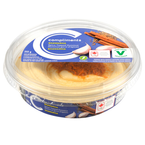 Compliments Shawarma Spice Topped Hummus 255 g