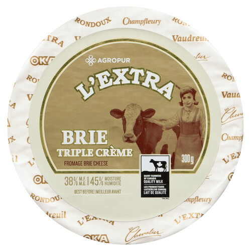 Agropur Signature L'Extra Triple Cream Brie Cheese 300 g