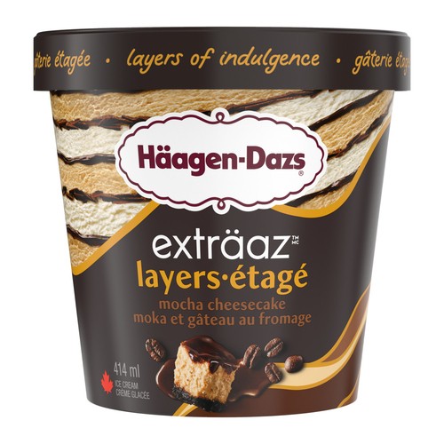 Häagen-Dazs Ice Cream Extraaz Layers Mocha Cheesecake 414 ml