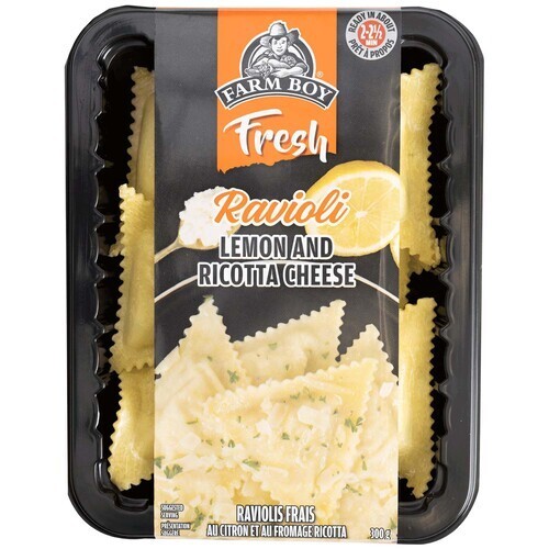 Farm Boy Pasta Ravioli Lemon & Ricotta Cheese 300 g