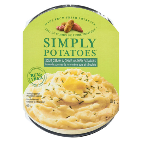 Simply Potatoes Mashed Potatoes Sour Cream & Chive 680 g