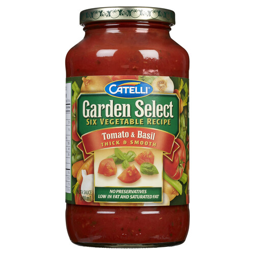 Catelli Garden Select Pasta Sauce Tomato & Basil 640 ml