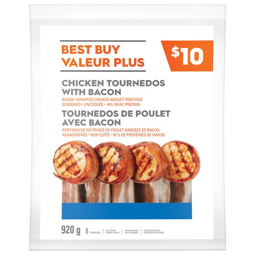 Best Buy Frozen Chicken Tournedos With Bacon 920 g