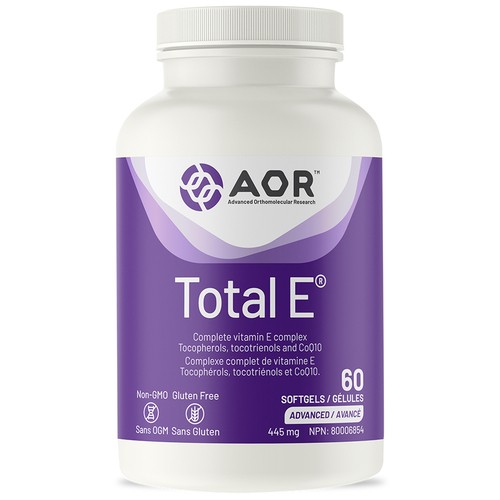 AOR Total E 445 mg Vitamins E Softgels 60 Count