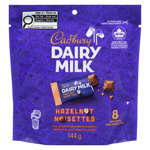Cadbury Dairy Milk Mini Bars Hazelnut 144 g