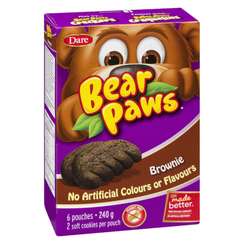 Dare Bear Paws Peanut-Free Cookies Brownie 6 Pack 240 g