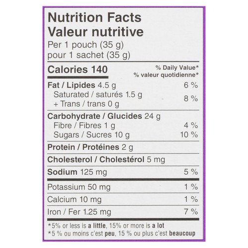 Dare Bear Paws Peanut-Free Soft Cookies Chocolate Chip 14 Pouches 490 g