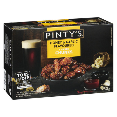 Pinty's Breast Chunk Honey And Garlic Breaded Chicken 780 g (frozen)