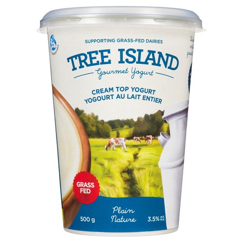 Tree Island Gourmet Yogurt Cream Top Plain 500 g