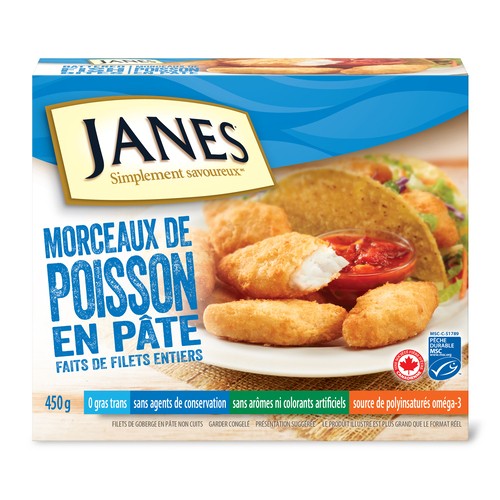 Jane's Frozen Battered Fish Bites 450 g