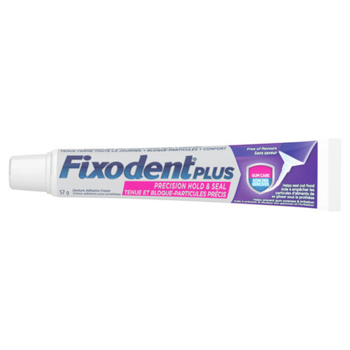 Fixodent Plus Gum Care Precision Hole&Seal Denture Adhesive Cream 57g