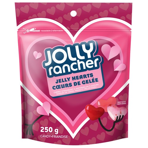 Jolly Rancher Candy Jelly Hearts Cherry, Strawberry & Watermelon 250 g