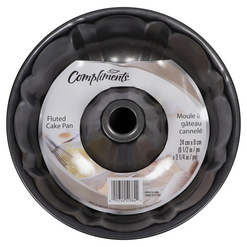 Compliments Fluted Non Stick 9.5 Inch Cake Pan 1 EA 