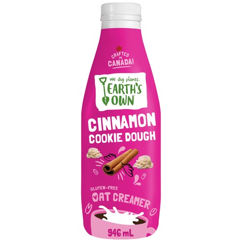 Earth's Own Gluten-Free Oat Coffee Creamer Cinnamon Cookie Dough 946 ml