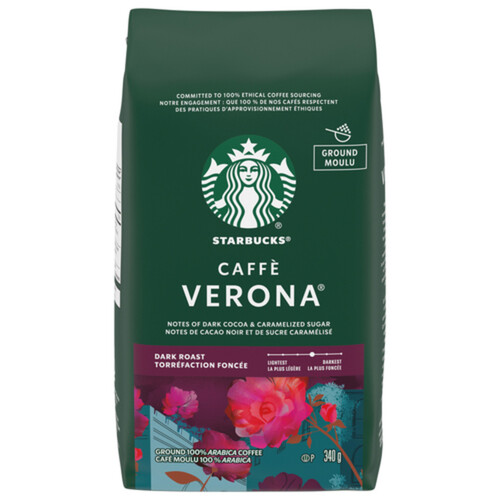 Starbucks Ground Coffee Caffè Verona Dark Roast 340 g