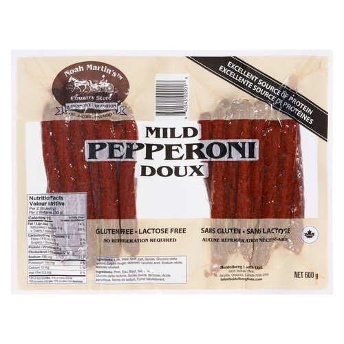 Noah Martin's Mild Pepperoni 600 g