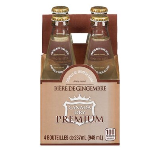 Canada Dry Ginger Beer Craft Premium 4 x 237 ml (bottles)